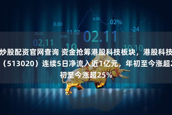 炒股配资官网查询 资金抢筹港股科技板块，港股科技ETF（513020）连续5日净流入近1亿元，年初至今涨超25%
